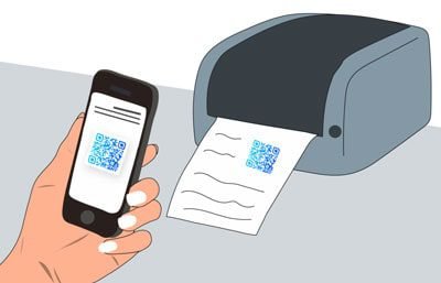 Print QR code for wordpress website