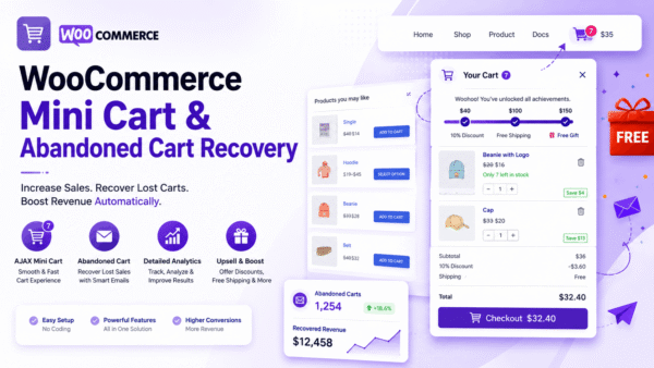 WooCommerce Mini Cart & Abandoned Cart Recovery