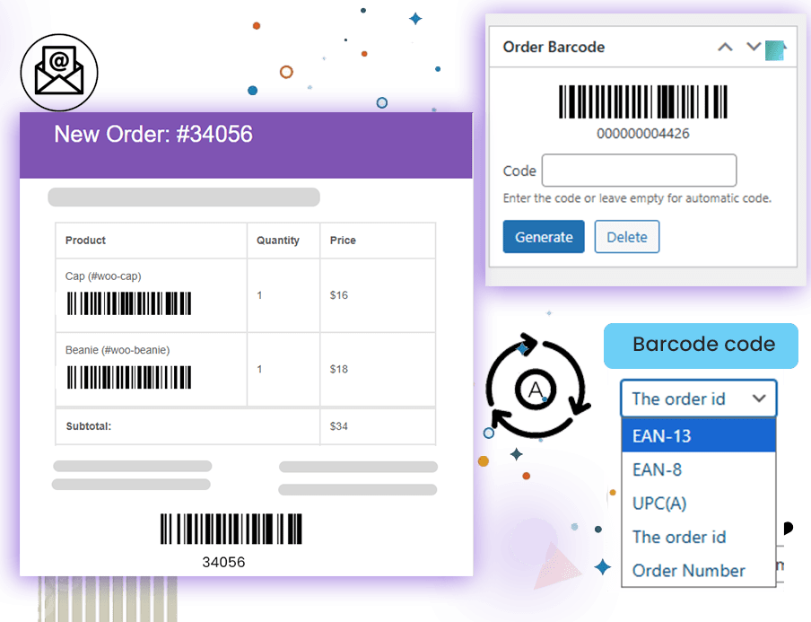 WooCommerce order barcode