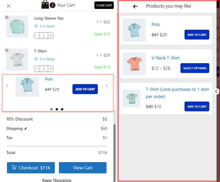 suggested products suggested products
