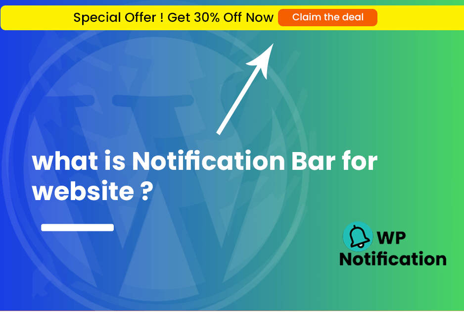 what is Notification Bar for website