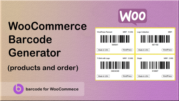 WooCommerce Barcode generator