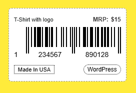 product barcode for woocommerce