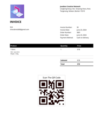 woocommerce qr code generator for invoice