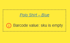 empty barcode