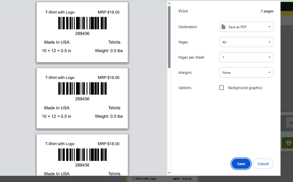 Woo Barcode Label Primer