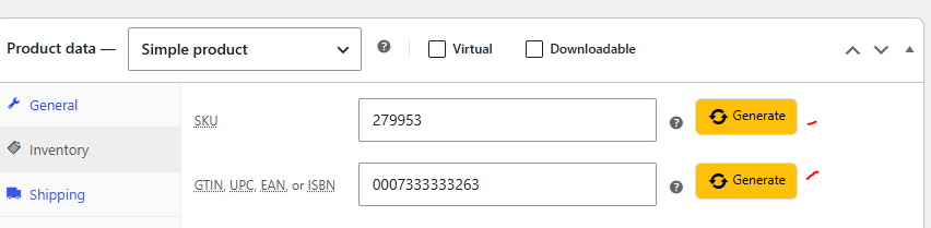 Woo Barcode WooCommerce SKU Generator